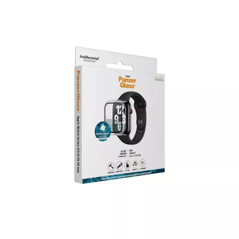 PanzerGlass ® Full-Body-Hülle Transparent Apple Watch Series SE 3 | 6 | 5 | 4 | 40 mm