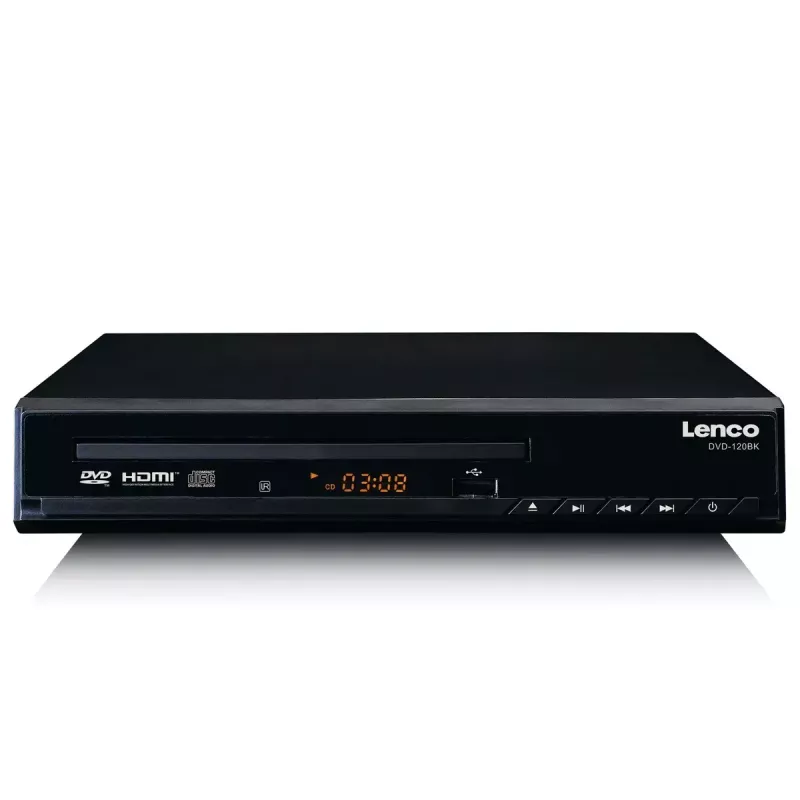 DVD-Player Lenco DVD-120 Schwarz NTSC PAL 20-20000 Hz 90 dB