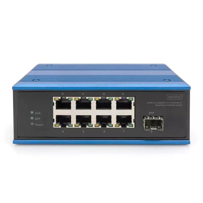 Unmanaged Switch Digitus DN-651132 8 Port Fast Ethernet 1 SFP Uplink