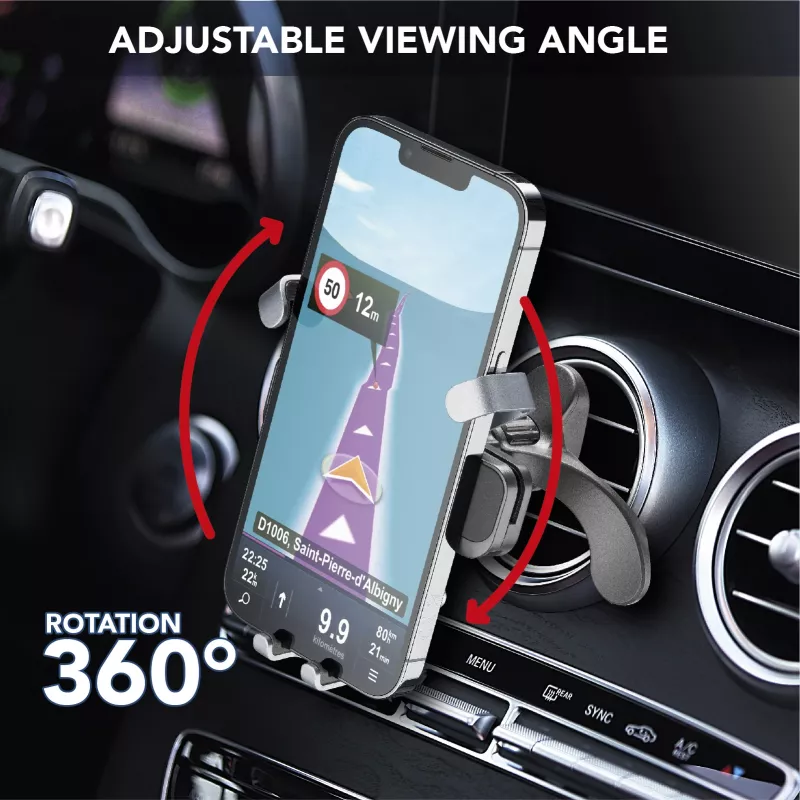 Cellularline Slide Fit - Universelle Auto-Smartphone-Halterung mit einfachem Einsetzen