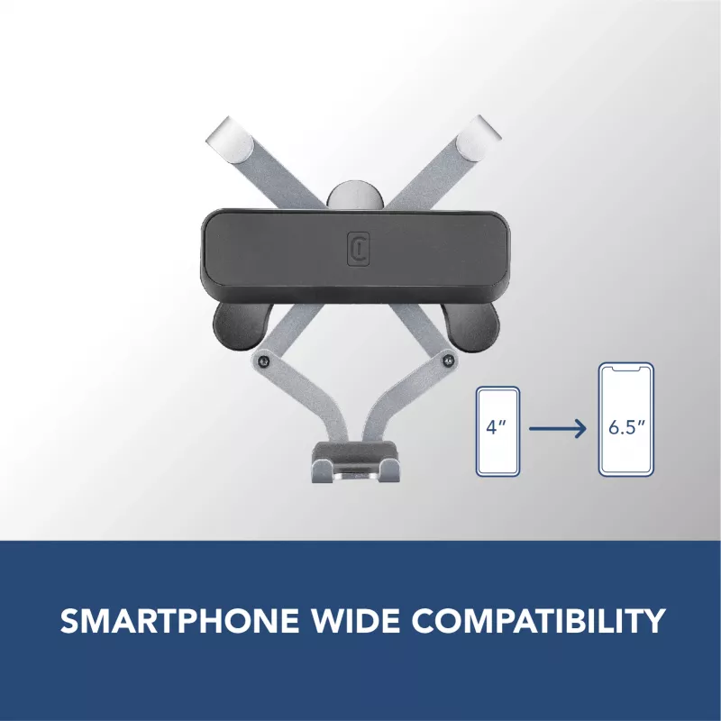 Cellularline Slide Fit - Universelle Auto-Smartphone-Halterung mit einfachem Einsetzen