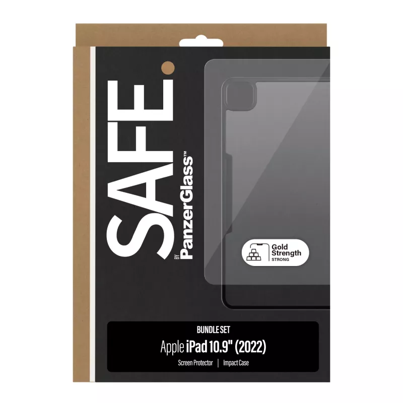 PanzerGlass SAFE. by ® 2-in-1 Bundle iPad 10.9‘’ (2022) | Ultra-Wide Fit