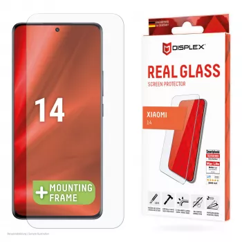 Displex Displayschutzfolie (10H) für Xiaomi 14, Eco Montagerahmen, kratzfest