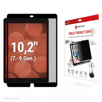 Displex TABLET PRIVACY SAFE abnehmbarer 2-Wege-Blickschutzfilter für iPad 10,2'' (7./8./9. Gen.)