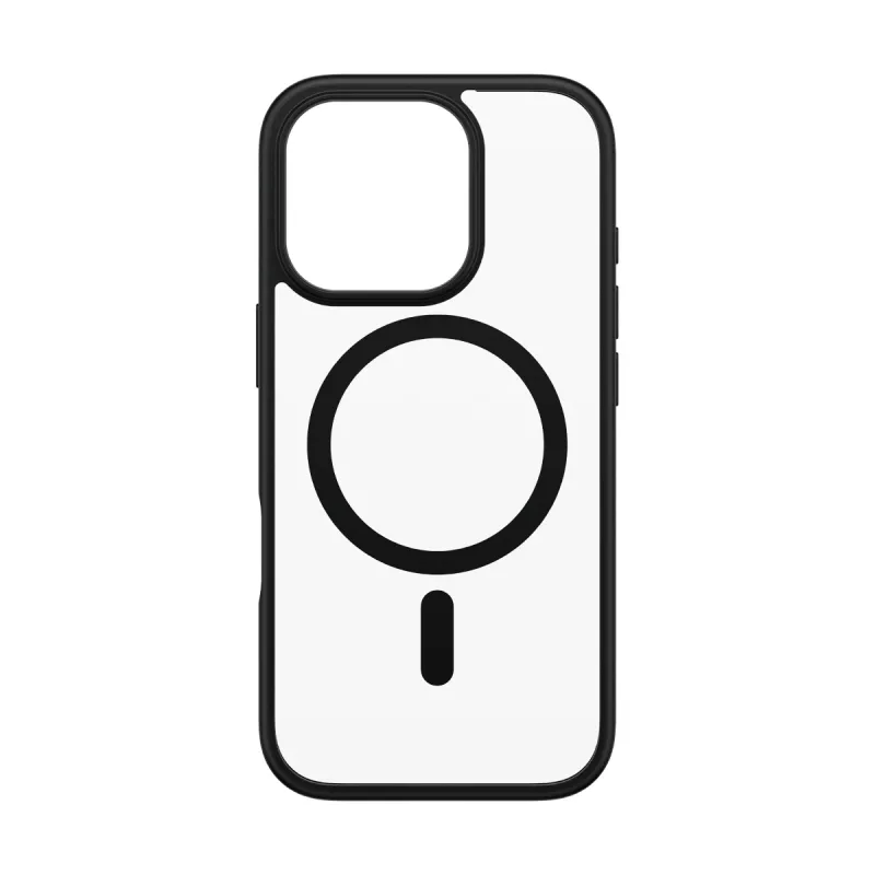 PanzerGlass® HardCase Transparent mit schwarzem MagSafe & Rahmen iPhone 16 Pro