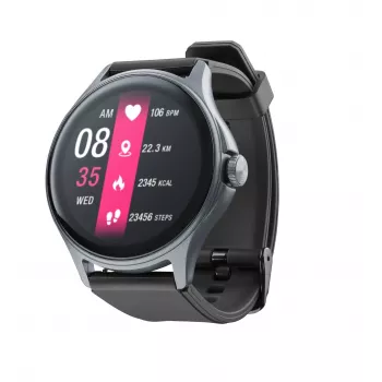 Cellularline ION PRO Round Bluetooth® Smartwatch mit App, 3,51 cm (1,38 Zoll), TFT, Touchscreen, 0,00064 GB, 98 g