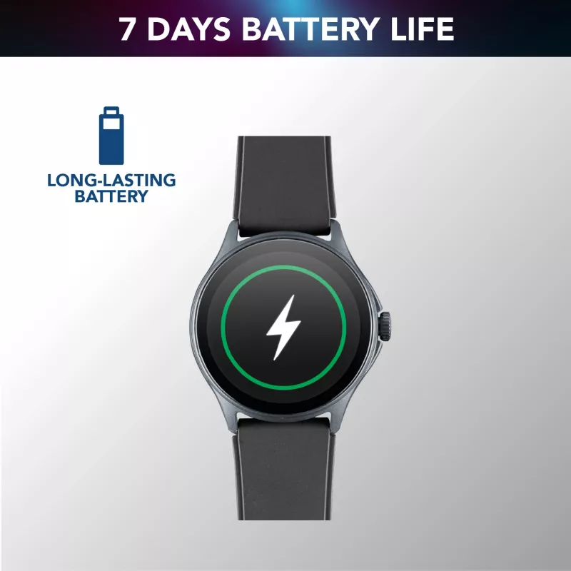 Cellularline ION PRO Round Bluetooth® Smartwatch mit App, 3,51 cm (1,38 Zoll), TFT, Touchscreen, 0,00064 GB, 98 g