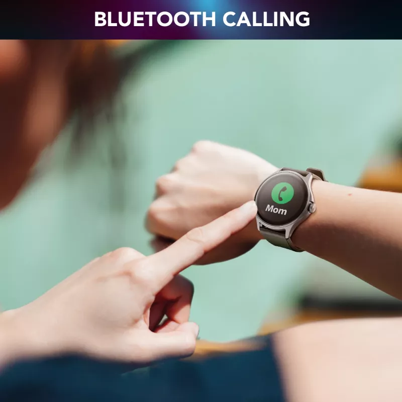 Cellularline ION PRO Round Bluetooth® Smartwatch mit App, 3,51 cm (1,38 Zoll), TFT, Touchscreen, 0,00064 GB, 98 g