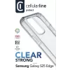 Cellularline Clear Strong – Galaxy S25 Edge Hartschale mit Gummirändern