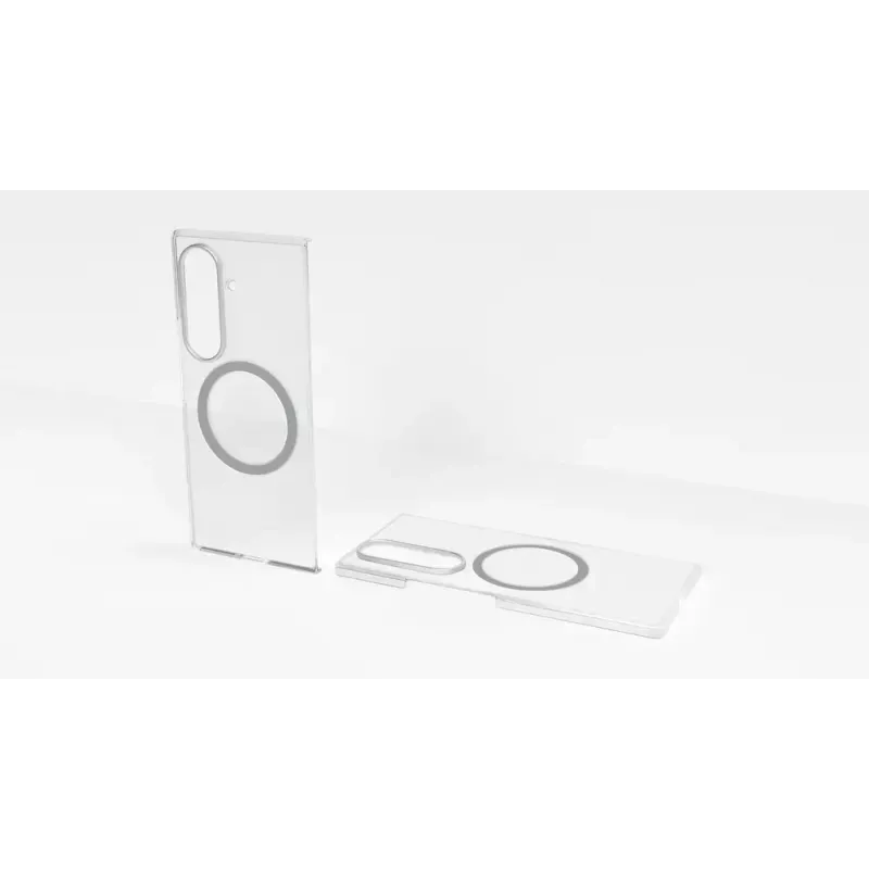 Clear Case Cover Samsung Galaxy Z Fold7 Transparent Monochromatisch