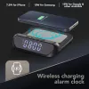 Tech Pop Digitaler Wecker Schwarz