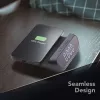 Tech Pop Digitaler Wecker Schwarz