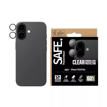 Kamera-Linsenschutz PanzerGlass SAFE für iPhone 17 16 16 Plus kratzfest stoßfest transparent