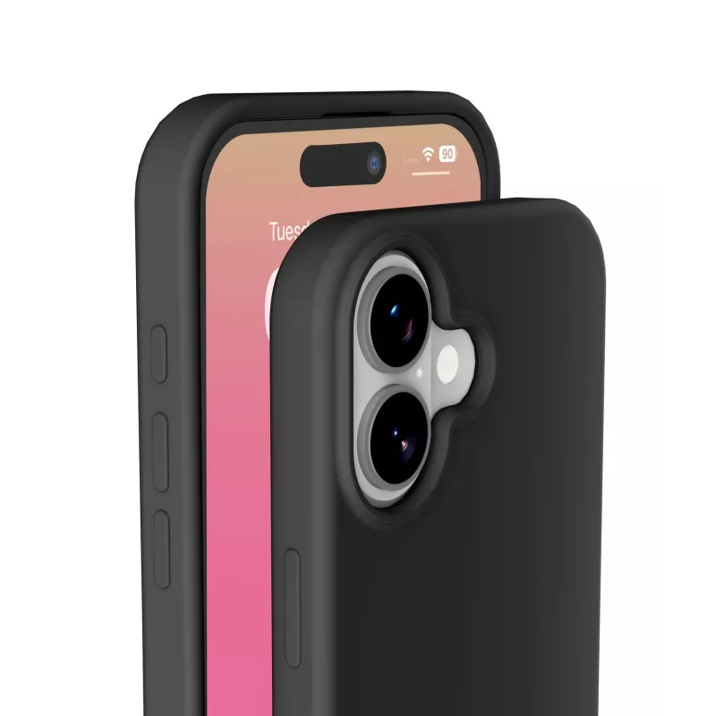 Cellularline Sensation - iPhone 17 Ultraweiche Silikonhülle mit Soft-Touch-Finish, perfekt, um jedes Detail Ihres iPhone 17 mit Eleganz und Komfort zu schützen.