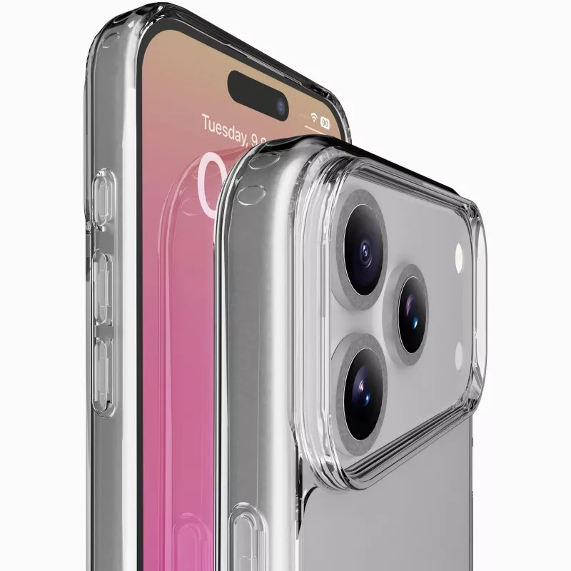 Cellularline Clear Protect - iPhone 17 Pro Hartschale mit Gummirändern