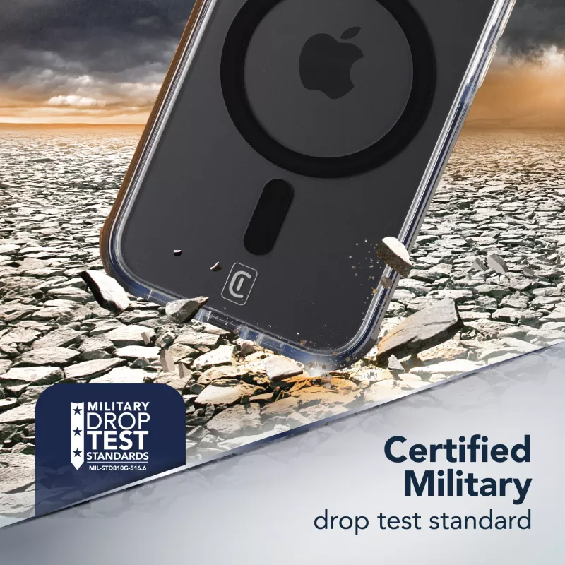 Cellularline Clear Protect - iPhone 17 Pro Hartschale mit Gummirändern