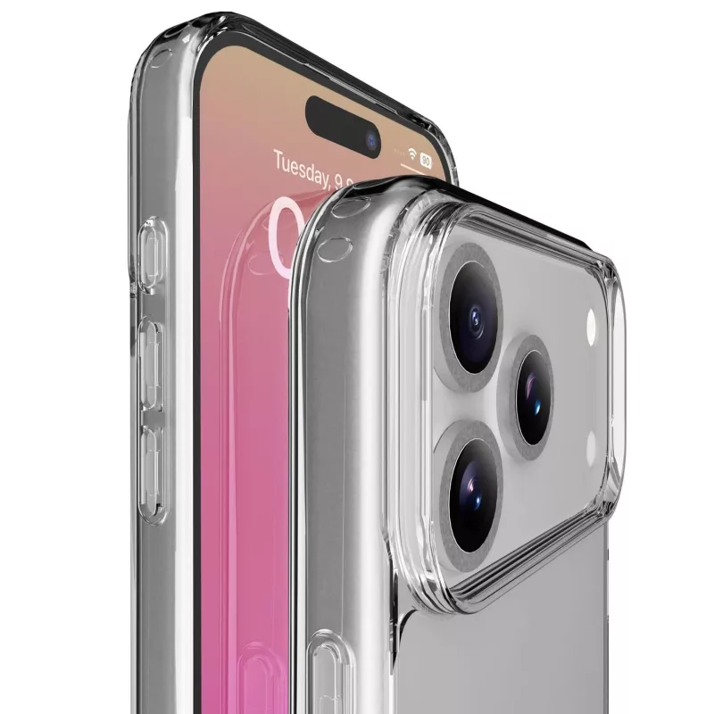 Cellularline Clear Protect - iPhone 17 Pro Max Hartschale mit Gummirändern