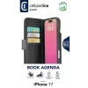 Cellularline Book Agenda – Buchhülle in Lederoptik mit Magnetverschluss für iPhone 17