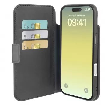 Cellularline Book Agenda – iPhone Air Hülle im Lederlook als Buchhülle mit Magnetverschluss