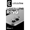 Cellularline Kamera-Linsenring - iPhone 17 Gehärtetes Glas für Kameraschutz