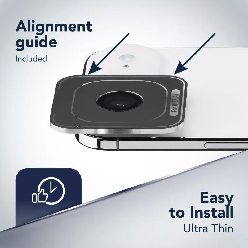 Cellularline Camera Lens Ring - iPhone Air Gehärtetes Glas für Kameraschutz