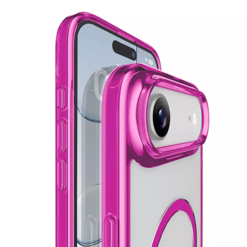 Cellularline Iconic Mag - iPhone Air Transparente Hülle mit farbigen Rändern, kompatibel mit dem MagSafe-Ökosystem