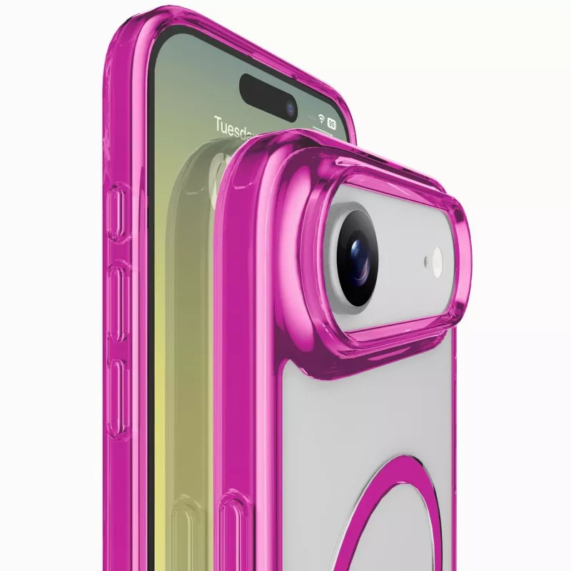 Cellularline Iconic Mag - iPhone Air Transparente Hülle mit farbigen Rändern, kompatibel mit dem MagSafe-Ökosystem