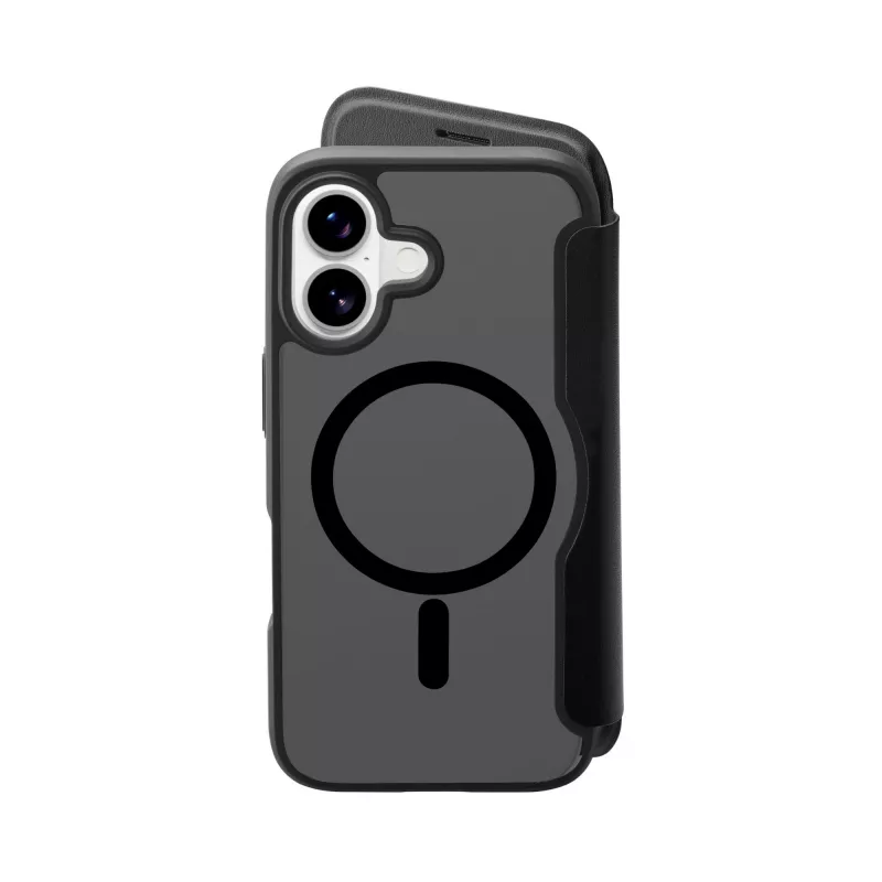 Cellularline Daily Mag - iPhone 17 Book-Cover mit halbtransparenter Hartrückseite, kompatibel mit dem Magsafe®-Ökosystem