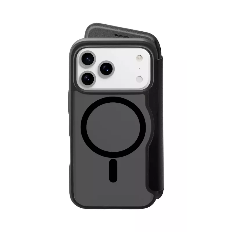 Cellularline Daily Mag - iPhone 17 Pro Book-Cover mit halbtransparentem, hartem Rückteil, kompatibel mit MagSafe®-Ökosystem