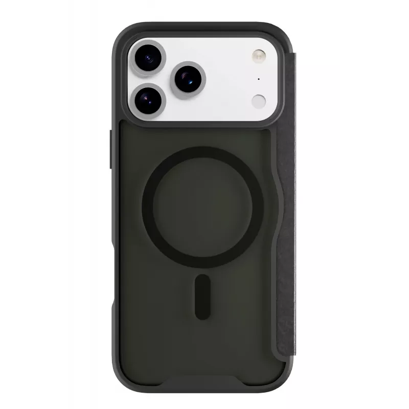 Cellularline Daily Mag - iPhone 17 Pro Book-Cover mit halbtransparentem, hartem Rückteil, kompatibel mit MagSafe®-Ökosystem