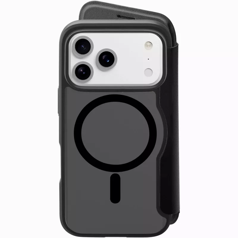 Cellularline Daily Mag - iPhone 17 Pro Book-Cover mit halbtransparentem, hartem Rückteil, kompatibel mit MagSafe®-Ökosystem