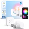 Philips Hue White and colour ambience Essential Starter-Kit: 2 E27 Smart-Lampen (806 lm)