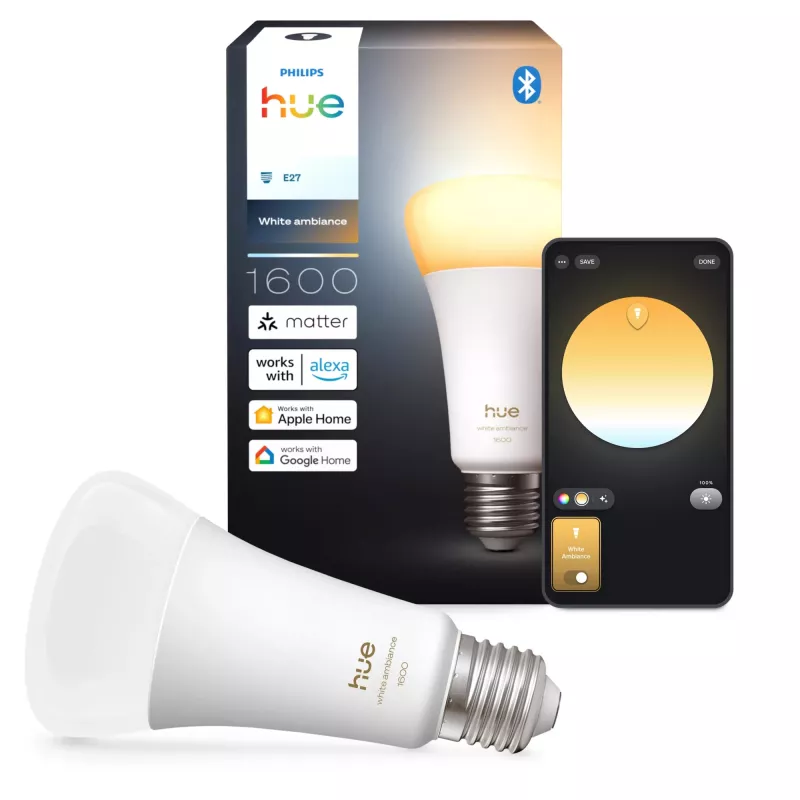 Philips Hue White ambience A67 – E27 smarte Lampe – 1600