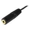 StarTech.com 12 ft PC-Lautsprecher-Verlängerungskabel, 3,5 mm, Stecker, 3,5 mm, Buchse, 3,7 m, Schwarz