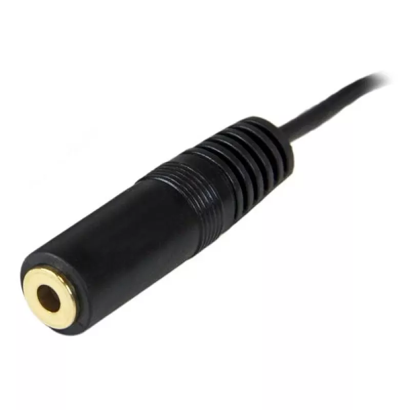 StarTech.com 12 ft PC-Lautsprecher-Verlängerungskabel, 3,5 mm, Stecker, 3,5 mm, Buchse, 3,7 m, Schwarz