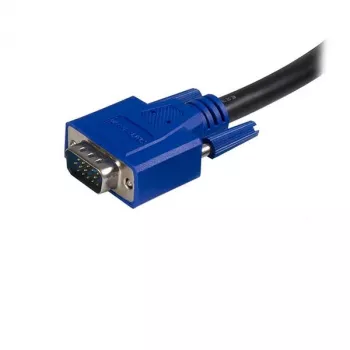 StarTech.com 10 ft 2-in-1 Universal USB KVM-Kabel, 3 m, USB, USB, VGA, Schwarz, USB A + VGA