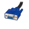 StarTech.com 10 ft 2-in-1 Universal USB KVM-Kabel, 3 m, USB, USB, VGA, Schwarz, USB A + VGA