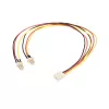 StarTech.com 30cm TX3-Lüfter-Stromsplitterkabel, Molex (3-polig), 2 x Molex (3-polig), 0,3 m, Stecker, Buchse, gerade