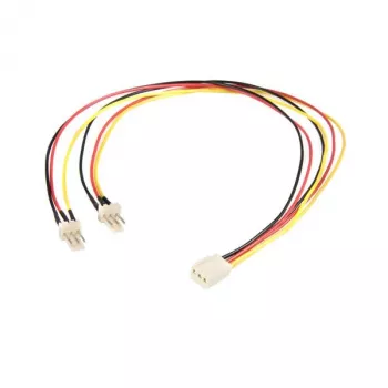 StarTech.com 30cm TX3-Lüfter-Stromsplitterkabel, Molex (3-polig), 2 x Molex (3-polig), 0,3 m, Stecker, Buchse, gerade