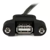 StarTech.com 1 ft Panel Mount USB-Kabel A zu A - F/M