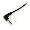 StarTech.com 30 cm schlank 3,5-mm-Klinke auf gewinkelten Stereo-Audiokabel - M/M