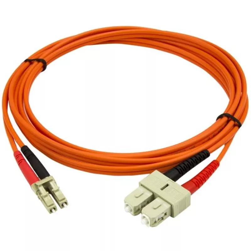 StarTech.com 2m Glasfaserkabel - Multimode Duplex 50/125 - LSZH Glasfaser-Jumperkabel - LC/SC