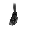 StarTech.com 2m Micro-USB-Kabel - A auf Micro B abgewinkelt, 2 m, USB A, Micro-USB B, USB 2.0, Male/Male, Schwarz