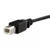 StarTech.com 3 ft Panel Mount USB-Kabel B auf B - F/M, 0,91 m, USB B, USB B, USB 2.0, 0,48 Gbit/s, Schwarz