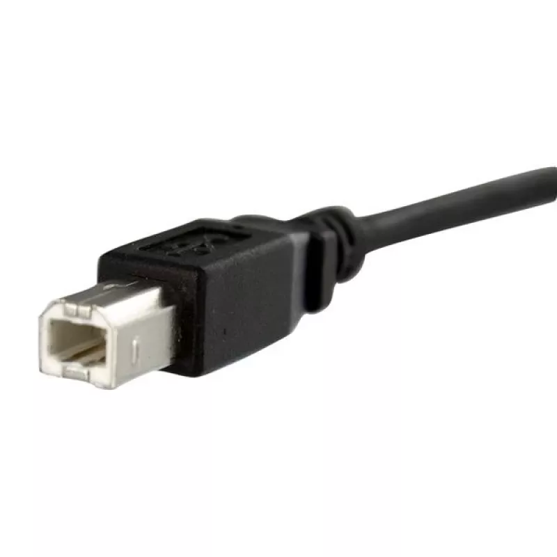 StarTech.com 3 ft Panel Mount USB-Kabel B auf B - F/M, 0,91 m, USB B, USB B, USB 2.0, 0,48 Gbit/s, Schwarz
