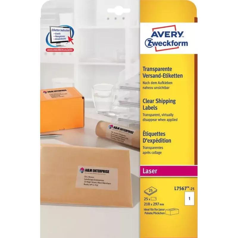 Selbstklebeetiketten Avery L7567-25