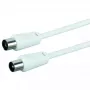 Koaxialkabel Schwaiger 5,0 m IEC - IEC 5 m Weiß