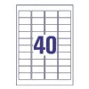 Druckeretiketten No name Avery L4770-25 — Transparentes Polyester, Laser, 1000 Stück
