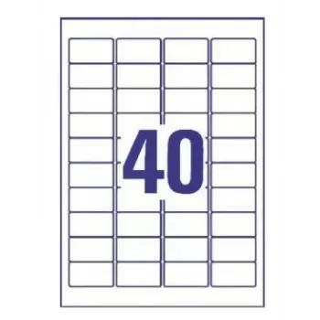 Druckeretiketten No name Avery L4770-25 — Transparentes Polyester, Laser, 1000 Stück