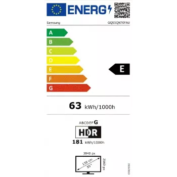 Samsung GQ55QN70FAU 139,7 cm (55 Zoll) 4K Ultra HD Smart TV Wi-Fi Schwarz